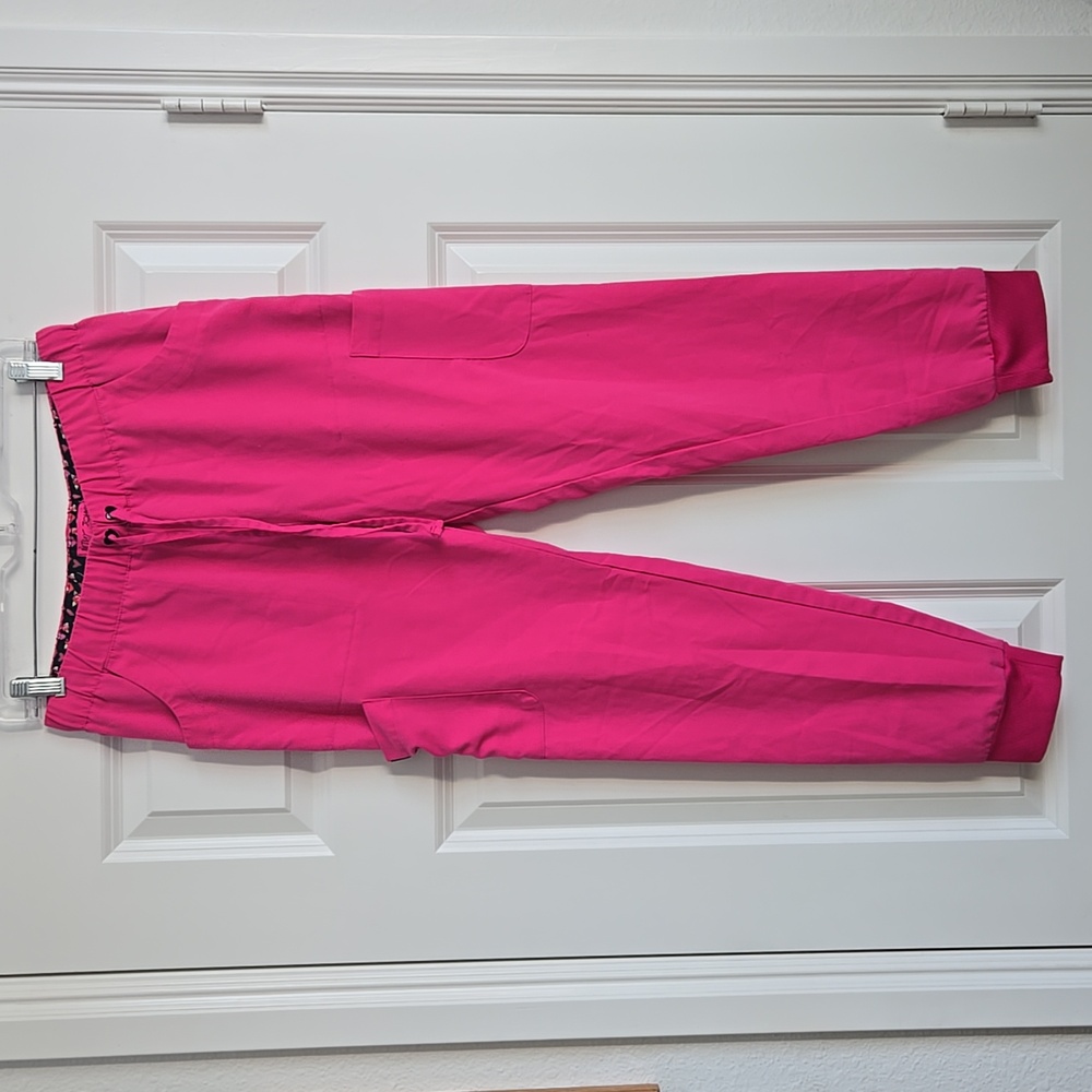 Betsy Johnson Pink Jogger Scrub Pants